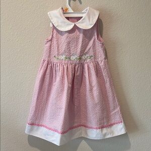 Goodlad Pink Embroidered Easter Bunny Floral Dress